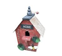 Nid d'oiseau en bois pour colibris extérieur balcon habitat maison pour oiseaux chanteurs maison rurale pour arrière-cour extérieure décoration de jardin