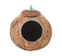 Nid d'oiseau en coco pour cage - Maison de nidification en coco pour oiseaux, perroquet, cabane d'élevage d'intérieur et d'extérieur, habitat décoratif pour le salon, le balcon