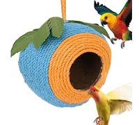 Nid d'oiseau en coquille de noix de coco | Maison de perroquet en coquille de noix de coco pour perroquets, perruches, perruches, moineaux Lambo