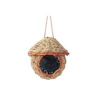 Nid d'oiseau en herbe à suspendre - Petite cage à oiseaux - Tente d'extérieur pour le jardin - Pour la faune et la faune - Abri pour oiseaux
