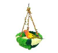 Nid d'oiseau en peluche - Chaud et lavable | Fourniture douce et lavable pour animal domestique pour cage, volière, dormir, se cacher, nidifier, l'hiver, l'élevage et le repos, sécurisé et confortable
