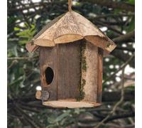 Nid d'oiseau extérieur en bois,cabane à oiseaux,maison de colibri,dédouanement de accent d'oiseau sauvage,décor de nichoir de jardin,artisanat à la maison,décor naturel