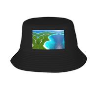 Nid d'oiseau Golden Chicken Chapeau de pêcheur adulte Pêcheur Extérieur Été Voyage Randonnée Plage Casquettes, Une île dans l'océan, taille unique