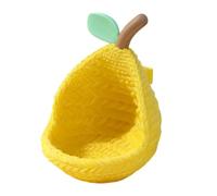 Nid d'oiseau - Grotte de conure en forme de poire, abri confortable pour volière de 230 g, doublure en polaire de coton, perroquet inséparable, pinson des canaris, poule de compagnie calopsitte, confo