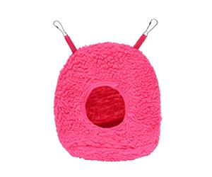 Nid d'oiseau, Hamac Chaud for perroquets, Hamsters, Oiseaux, Lapins, Sac de Couchage for Animaux Compagnie, Fournitures for, Rouge, M(Pink,L)