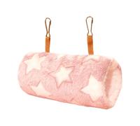 Nid d'oiseau - Hamac chaud semi-fermé en peluche | Perruche douce | Cage à oiseaux épaisse | Pour perroquets, calopsittes, conures, cacatoès, hamster, perruche, inséparables, balcon hiver H