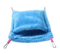Nid d'oiseau, Hamac for Animal Domestique, Niche for Hamster, Rat, Cochon, Cage, nid d'oiseau, balançoire for Petits Animaux, Rouge, L(Blue,S)