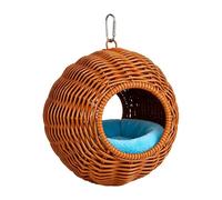 Nid d'oiseau, hamac pour petit oiseau, résistant à la mastication, lavable pour canari, pinsons, petits perroquets, salon, maison, intérieur ou extérieur, volière, jardin