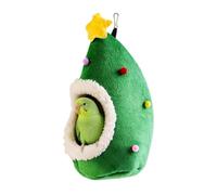Nid D'Oiseau Hamac suspendu chaud et doux en peluche hiver calopsitte | Cabane Refuge d'Oiseau Pour Noël Hiver Vacances Calopsitte Conure Perroquet Perruche Oiseaux Noël