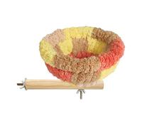 Nid d'oiseau - Nichoir en velours pour oiseaux, petit perchoir et nid de sommeil chaud comme accessoire de cage pour canari, perruche, ara et inséparable