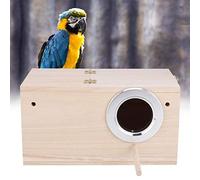 Nid d'oiseau, nid de Maison en Bois pour perruches perruches perruches Perroquet Oiseau Petits Animaux Hamsters gerbilles Souris Reproduction Dormir, 24,5 * 13 * 13 cm(#1)