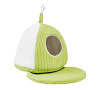 Nid d'oiseau pour cage - Fournitures d'hiver chaudes pour animaux domestiques, cabane d'hiver, hamac pour perroquet, pinson, ara, calopsitte, inséparable gris africain, intérieur ou extérieur, petit