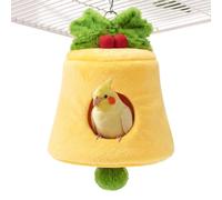 Nid d'oiseau pour cage, grotte de couchage en peluche chaude comme cachette | Lit de cage pour oiseaux ornementaux pour perruches, perruches, perruches inséparables Ara