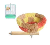 Nid d'oiseau pour cage, lit de perruche en flanelle | Petit perchoir chaud pour animaux domestiques, accessoires de cage pour conure, perroquet, cacatoès, pinson, inséparable, ara