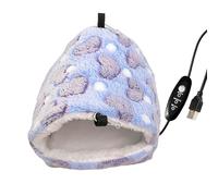 Nid d'oiseau pour cage - Température réglable, chauffage USB, abri de hamac, maison d'hiver chaude, accessoire de volière confortable, habitat de couvaison sûr | Support parfait pour aras, sit