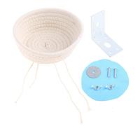 Nid d'oiseau pour perruches en corde tressée pour perroquet nichoir avec tapis pour pinsons, cana, perroquets