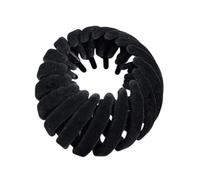 Nid d'oiseau pour queue de cheval, tissu velours, pinces antidérapantes | Chignon extensible en velours sans accroc, doux et sûr pour femmes et filles, pour un coiffage rapide au quotidien