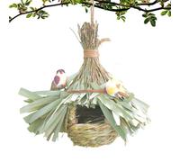 Nid d'Oiseau | Respirant avec Cordon Décoration Extérieure | Abri De Nidification Et De Reproduction Oiseaux - pour Perroquet, Perruche, Calopsitte, Canari, Maison, Intérieur, Balcon, Jardin, Cour