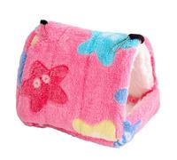 Nid d'oiseau Snuggle Hut - Hamac chaud pour perroquet, lit grotte suspendu doux et confortable, nid d'abri en peluche pour petits oiseaux | Maison refuge confortable pour tourtereaux, perruches