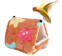 Nid d'oiseau Snuggle Hut - Maison hamac chaude pour cachette de perroquet, lit câlin en coton doux pour petits oiseaux | Abri suspendu confortable pour inséparables, perruches, calopsittes, canaris et