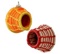 Nid d'oiseau tissé à la main - Décoration portable et boîte d'éclosion | Caverne d'hiver créative et coupe-vent | Parfait pour perruches, perruches, calopsittes et autres oiseaux | Nid d'oiseaux,