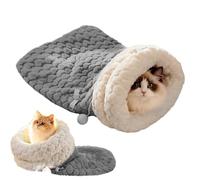 Nid Doudou pour Chat | Maison Douillette Hivernale pour Animal Domestique,Sac de Couchage Doux et Chaud Fermé pour Chat Chien Lapin et Petits Animaux | Intérieur Salon Chambre