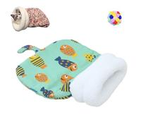 Nid Douillet pour Chats et Chiens, lit de Poche, Refuge Douillet pour Petits Animaux, Couchage d'hiver Chaud pour Chat (A Vert 2 pour 7,5 kg (16,5 LB))