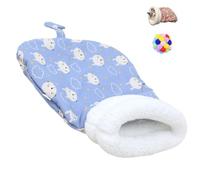 Nid Douillet pour Chats et Chiens, lit de Poche, Refuge Douillet pour Petits Animaux, Couchage d'hiver Chaud pour Chat (A Bleu pour 7,5 kg (16,5 LB))