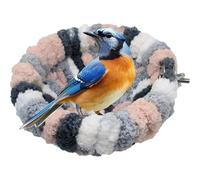 Nid Douillet pour Oiseaux - Cabane Câliňe en Peluche Polaire Corail pour Perruches & Calopsittes | Lit d'hiver dans la Cage | Maison Hamac Suspendue comme Abri de Sommeil Sécurisé et Privé