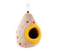 Nid Douillet Pour Perruche Hamac Suspendu Cachette en Forme d'œuf en | Petit nid dans la cage à oiseaux Pour Perruche Conure Cacatoès Pinson Inséparable Et Moi Garniture jaune