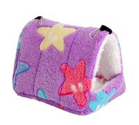 Nid hamac pour perroquet - Niche chaude en peluche à suspendre pour petits animaux de compagnie | Maison confortable d'hiver pour perruches, pinsons, inséparables, calopsittes et perruches