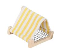 Nid hamac tissé à la main et résistant à la mastication pour petits oiseaux | Lit suspendu pour oiseaux, maison, triangles, hamacs, cabanes, tente, grotte pour dormir et éjecter des accessoires pour