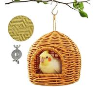Nid Oiseaux,Abri Suspendable Et Respirant Toutes Saisons,Nid perchoir à fixation sur cage | Pour le jeu et le repos des pinsons, perroquets, perruches, perruches ondulées, calopsittes, inséparables
