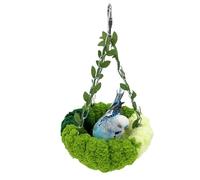 Nid Perroquet Hamac Douillet Vert pour Oiseau de Compagnie Couchage Repos