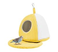 Nid pour Cage - Habitat Cave Chaleureux pour Animal Domestique,Maison Nid Perroquet Lit,pour Intérieur Extérieur Petit Moyen Perroquet Calopsitte Perruche Gris Africain Inséparable