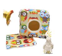 Nid pour calopsitte, abri de jardin, cabane | Cachette pour oiseaux en coton, nichoir d'hiver pour oiseaux, lit d'oiseau, chaud et mignon, tente de couchage pour perruches, inséparables