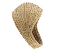 Nid pour Cobayes et Chinchillas, Forme Pantoufle Semi-fermée en Paille | Espace Confortable pour Élevage, Ambiance Cosy et Sécurisée, Usage Ferme ou Jardin, Matière Paille
