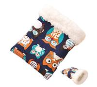 Nid pour Hamster - Caverne en Peluche Hivernale pour Petits Animaux - Litière Douillette | Nid Chaud pour Rongeur,Pour Hérisson Chinchilla Hamster Lapin Cochon d'Inde Gerbille Furet Écureuil