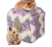 Nid pour Hamster Nid Doudou Fermé Chaud Et Moelleux | Nid Mignon Hamster Et Maison Petits Animaux Pour Chinchilla Furet Souris Oiseau Lapin Ecureuil Salon Intérieur Hiver