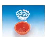 Nid pour oiseaux avec crochet métalique Nobby Pet Blanc Ø 10 cm