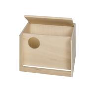 Nid pour oiseaux avec perchoir d'atterrissage Nobby Pet Beige 25x24x14,5 cm