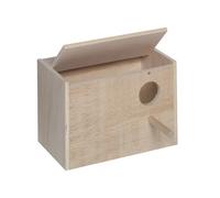 Nid pour oiseaux en boîte perruche Nobby Pet Beige 23x16x14,5 cm