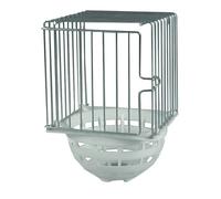 Nid pour oiseaux en plastique avec crochet Duvoplus Blanc 12x12x7 cm