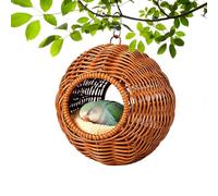 Nid pour Oiseaux,Maison De Nidification Lavable Et Résistante Aux Morsures | Lit Maison Cabane Perruche | pour Petits Perroquets Canaris Inséparables Literie Salon Intérieur Extérieur Volière