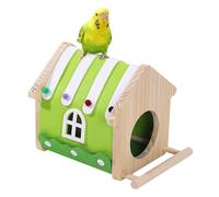 Nid pour perruches | Spacieux, ventilé toute l'année | Nichoir pour cages | Pour dormir et jouer, pour balcon, salon, animaux, mésange bleue, rouge-gorge, perruche