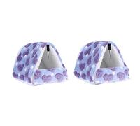 Nid pour Petits Animaux 2 pièces Hamster Cage Hamster lit Petit Animal Mini Animal Coton nid Animal Chaud Maison Petit Animal Chaud B