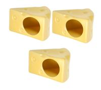 Nid pour Petits Animaux 2 pièces nid de Hamster décor cachette de Hamster for Petits Animaux de Compagnie cachette de Hamster d'été Cage de Hamster(Yellowx3pcs)