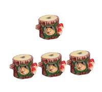 Nid pour Petits Animaux 2 pièces nid de Hamster souche d'arbre Hamster Aire de Jeux en céramique Hamster Cacher Animaux Cache Hamster Cages Ha(Ax4pcs)
