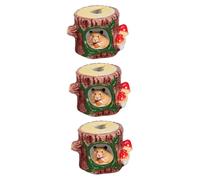 Nid pour Petits Animaux 2 pièces nid de Hamster souche d'arbre Hamster Aire de Jeux en céramique Hamster Cacher Animaux Cache Hamster Cages Ha(Ax3pcs)