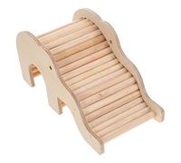 Nid pour Petits Animaux Cachette for Hamster, 4 pièces, Jouets à mâcher, enclos for Petits Animaux, nid, Cage for Animaux de Compagnie, échelle, Jouet(Beige)